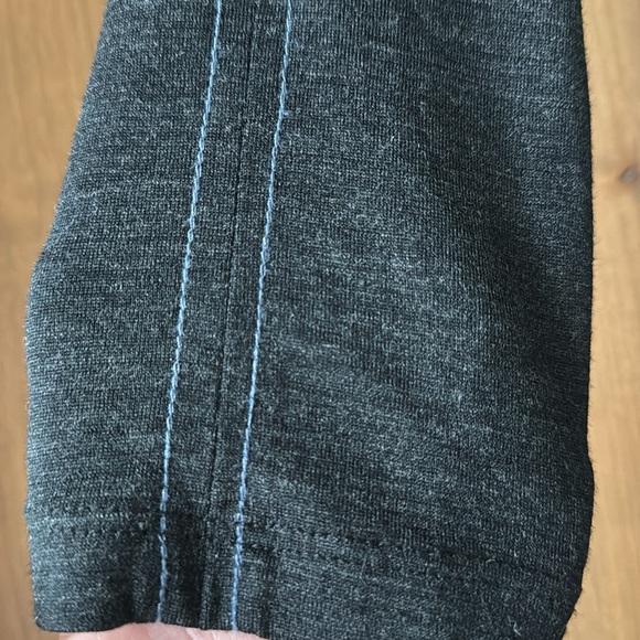 Ibex hooded Sweater dress 100% Merino Wool Womens S Faux Wrap Front Pockets Warm - Picture 7 of 15